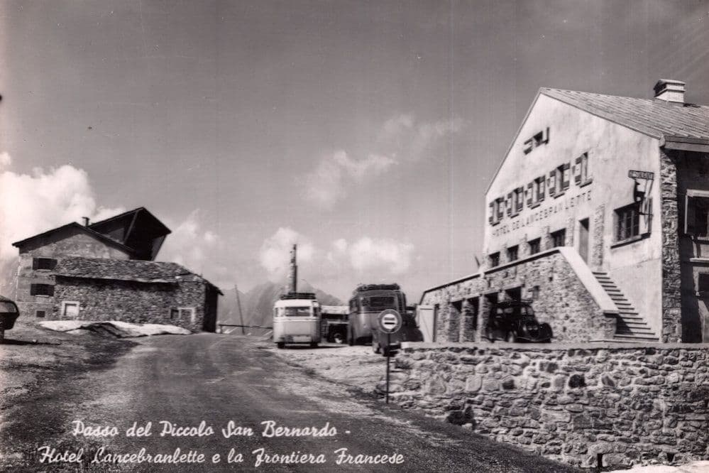 Passo Del Piccolo San Bernardo Hotel De Lancebraulette Italian Postcard