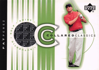 Pat Perez Collared Classics Golf Shirt Relic Upper Deck 2003 Card