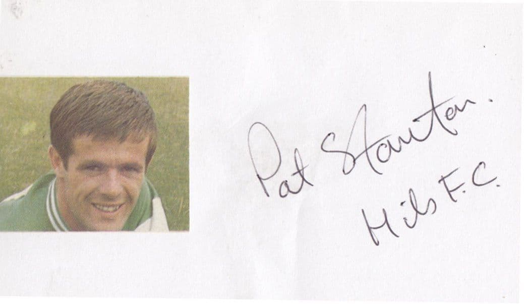 Pat Stanton Hibs Football Sport Hand Signed Fans Mounted Photo