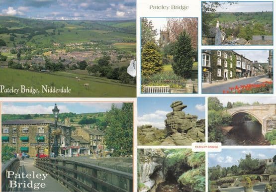 Pateley Bridge Spar Shop Grocers 4x Postcard s