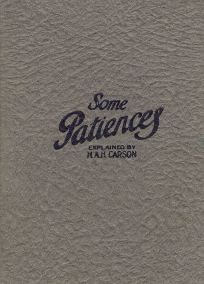 Patience Waddington 1924 First Edition Card Games Orient Lines Ship Book
