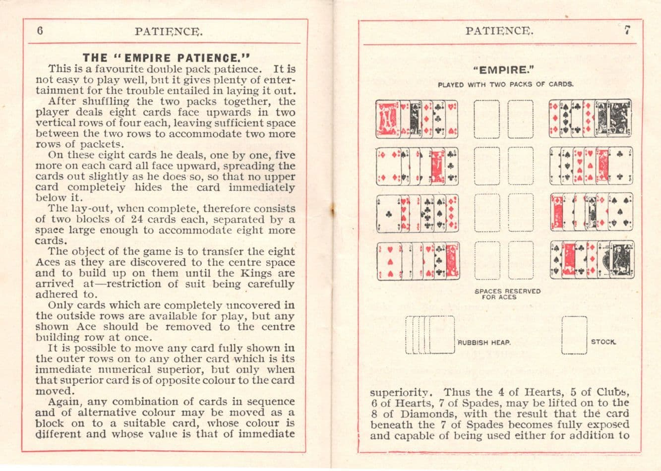 Patience Waddington 1924 First Edition Card Games Orient Lines Ship Book
