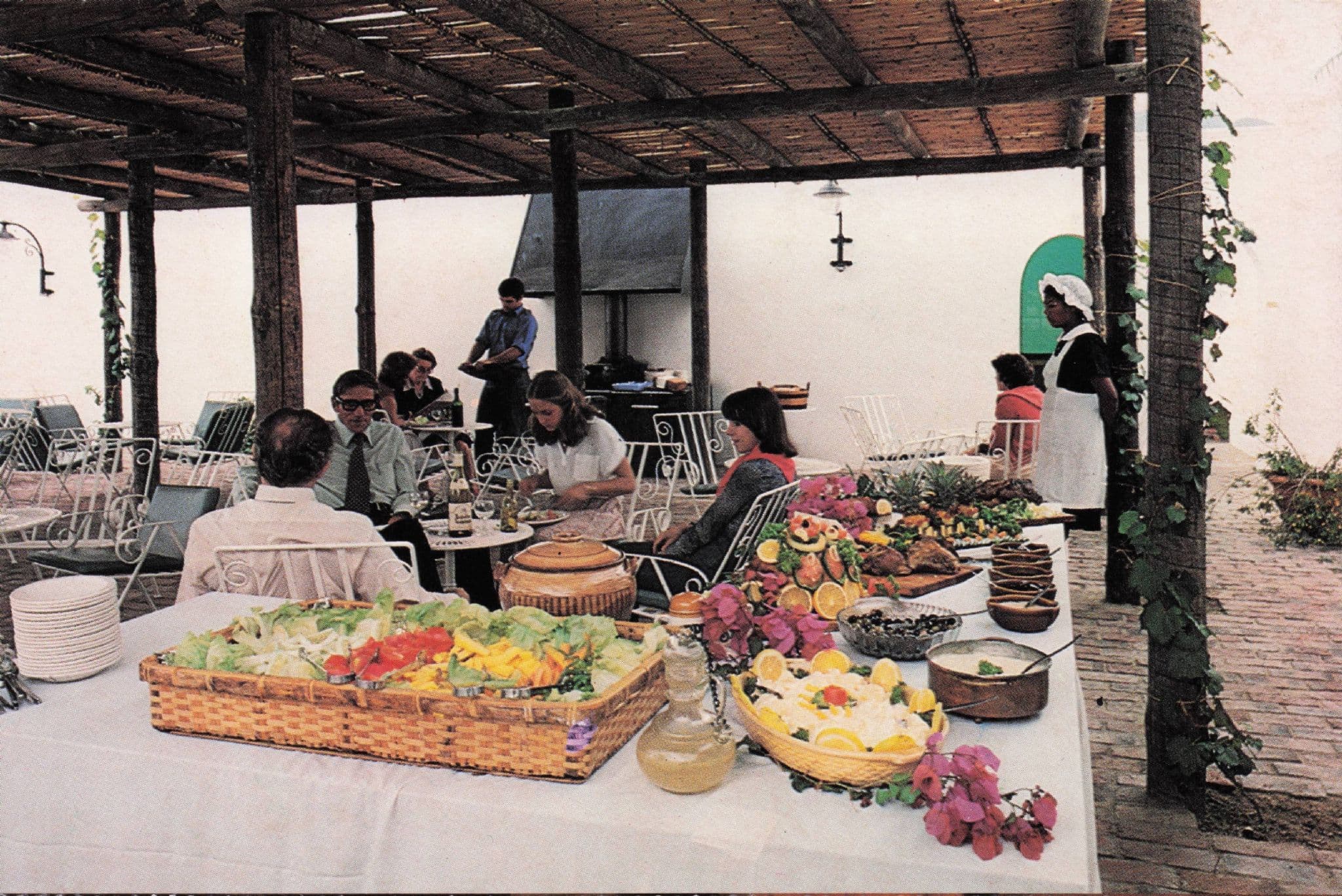 Patio Kitchen Lanzerac Stellenbosch Hotel South Africa Postcard