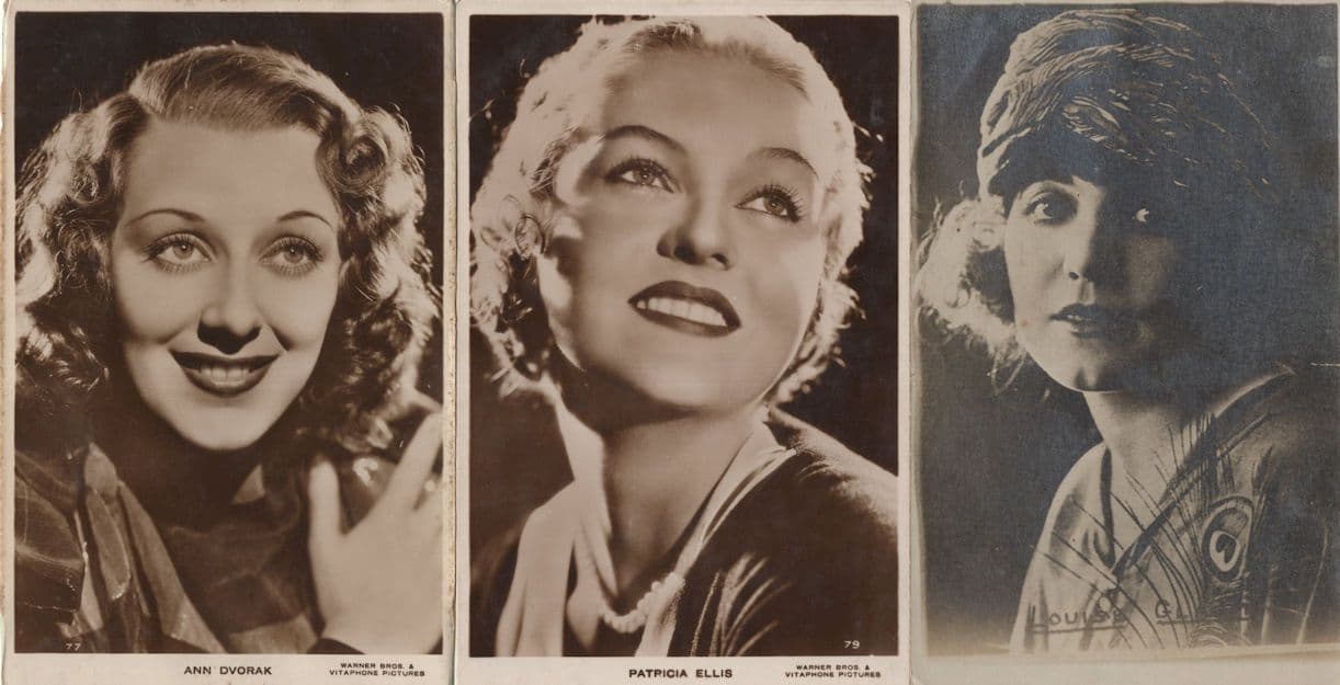 Patricia Ellis Ann Dvorak & Unidentified 3x Actress Postcard s