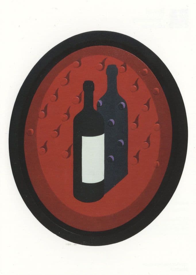 Patrick Caulfield Moroccan Red Wine 1997 Painting Postcard