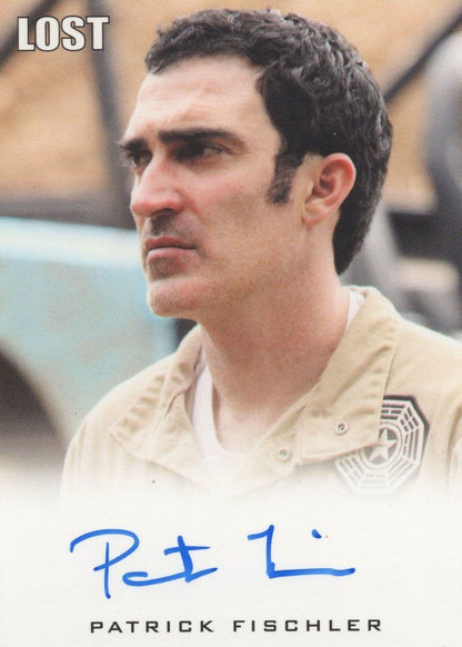 Patrick Fischler Lost TV Show Official Hand Signed Autograph Card