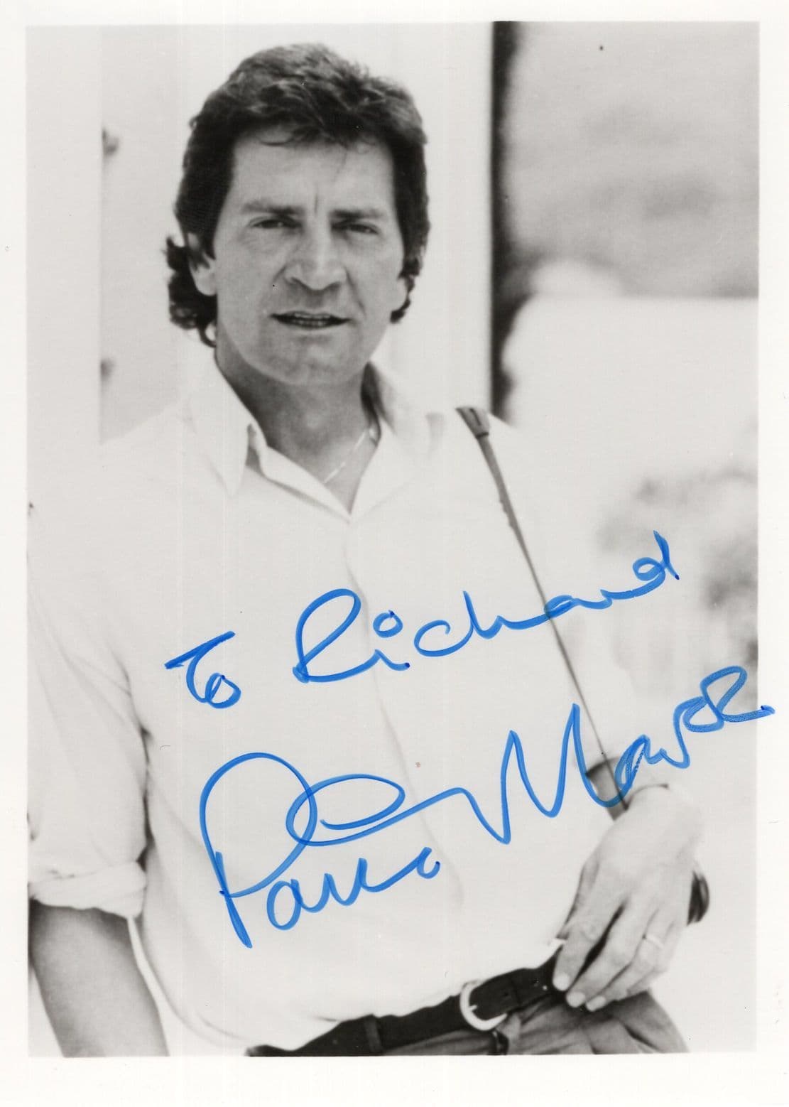 Patrick Mower Carry On England The Devil Rides Out Hand Signed Photo