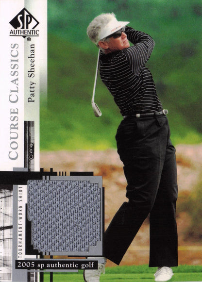 Patty Sheehan Course Classics 2005 Golf SP Upper Deck Worn Shirt Card