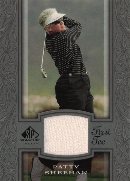 Patty Sheehan First Tee SP 2005 Golf Upper Deck Relic Shirt Card