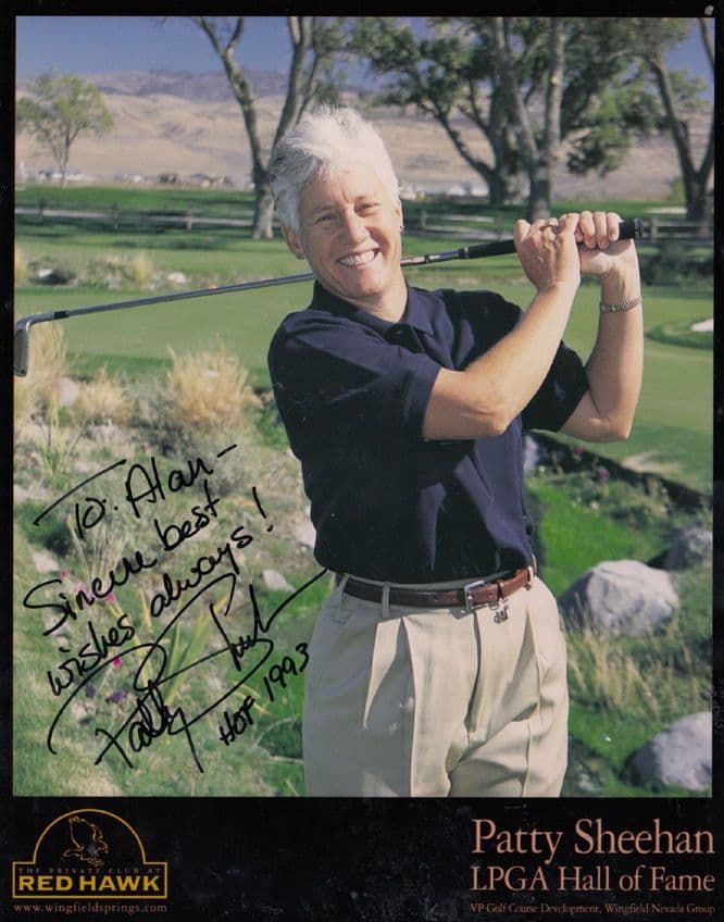 Patty Sheehan LPGA Champion Official Giant 12x8 Hand Signed Photo