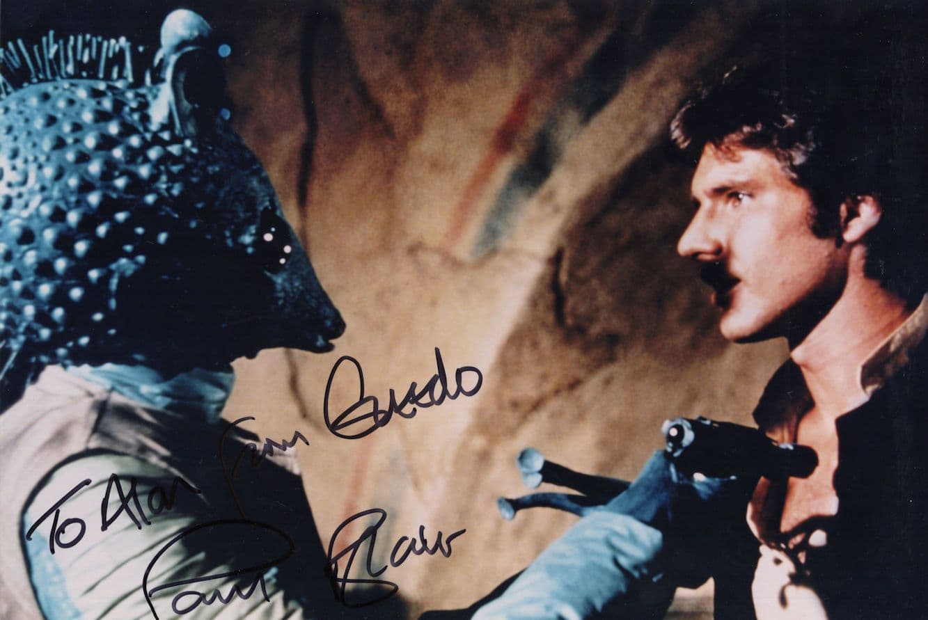 Paul Blake Star Wars Ultimate 12X8 Hand Signed Autograph & COA PHOTO