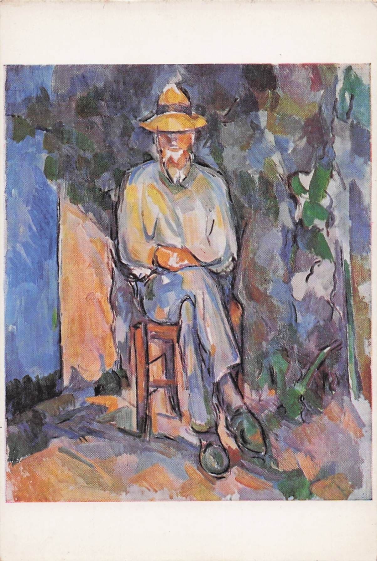 Paul Cesanne The Gardener Tate Gallery London Painting Postcard