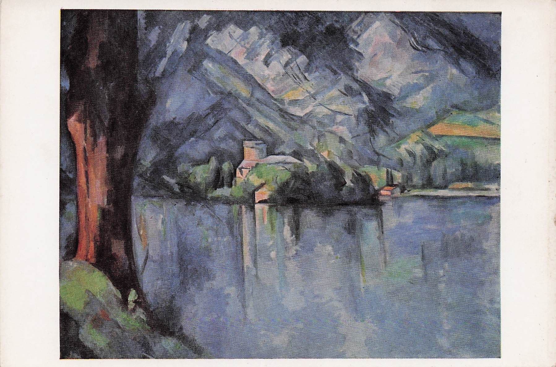 Paul Cezanne Le Lac D'Annecy Tate Gallery Painting Postcard