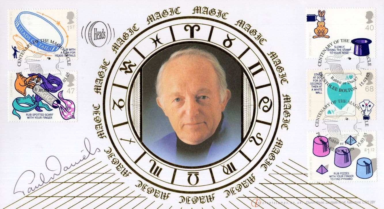 Paul Daniels Magician Rare Magic Zodiac Circle Hand Signed FDC