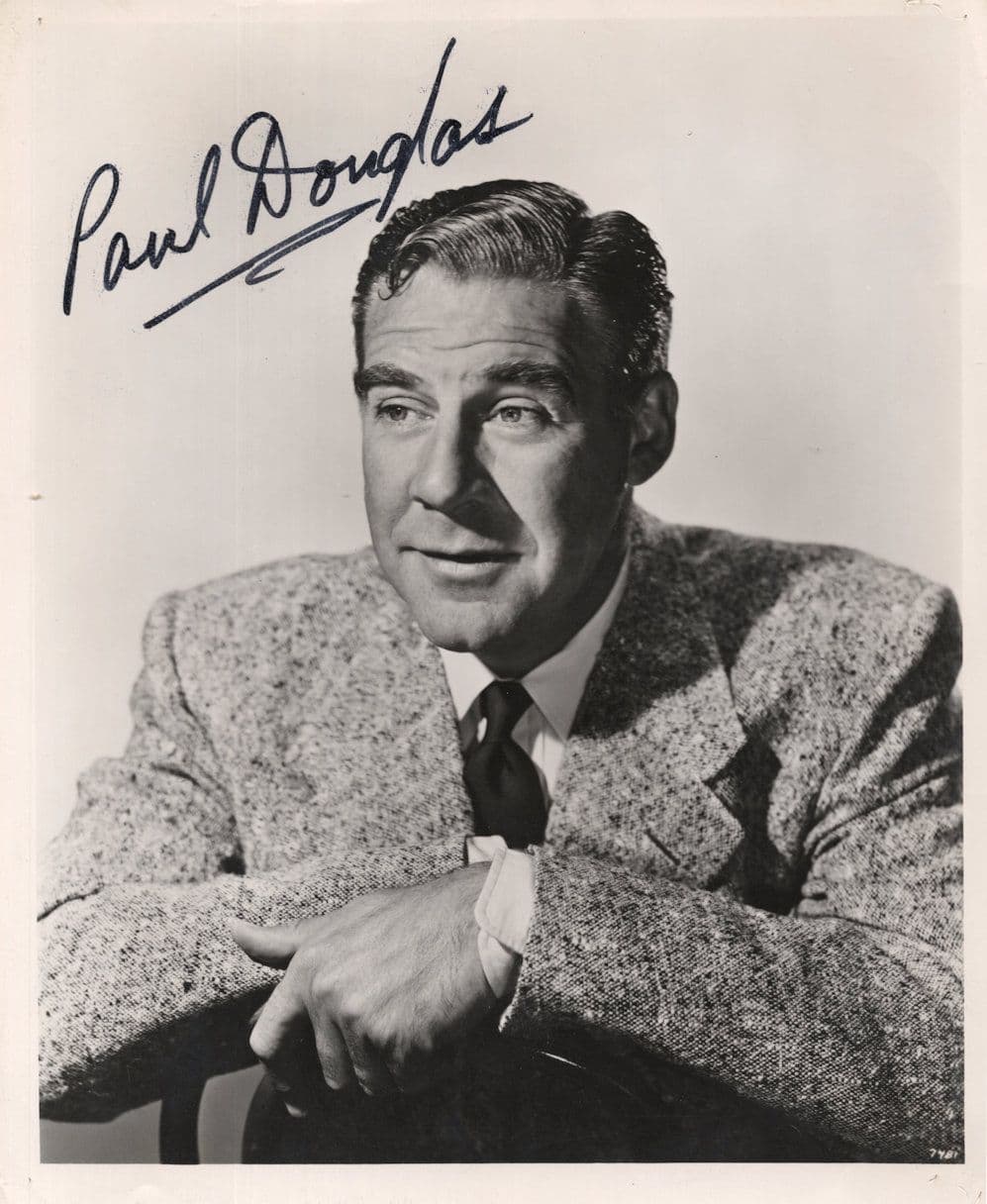 Paul Douglas Historic Film Actor Original Large 10x8 Hand Signed Photo