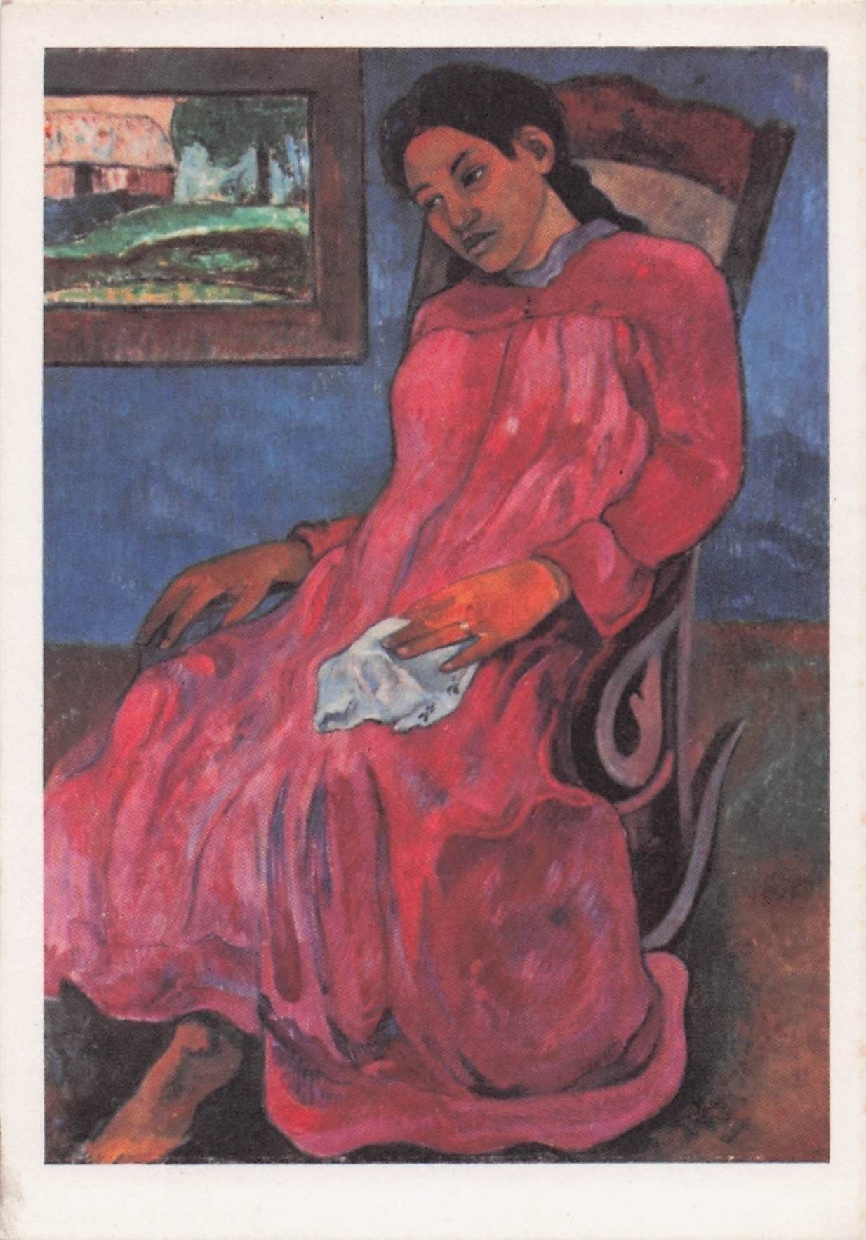 Paul Gauguin Reverie Painting Postcard
