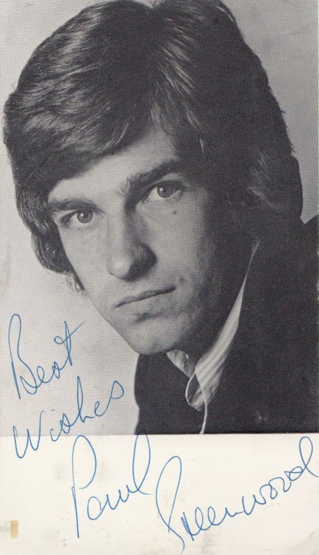 Paul Greenwood 1970s Vintage Hand Signed Undedicated Photo