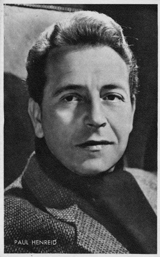 Paul Henreid Vintage Rare Kwatta Film Movie Postcard Size Portrait