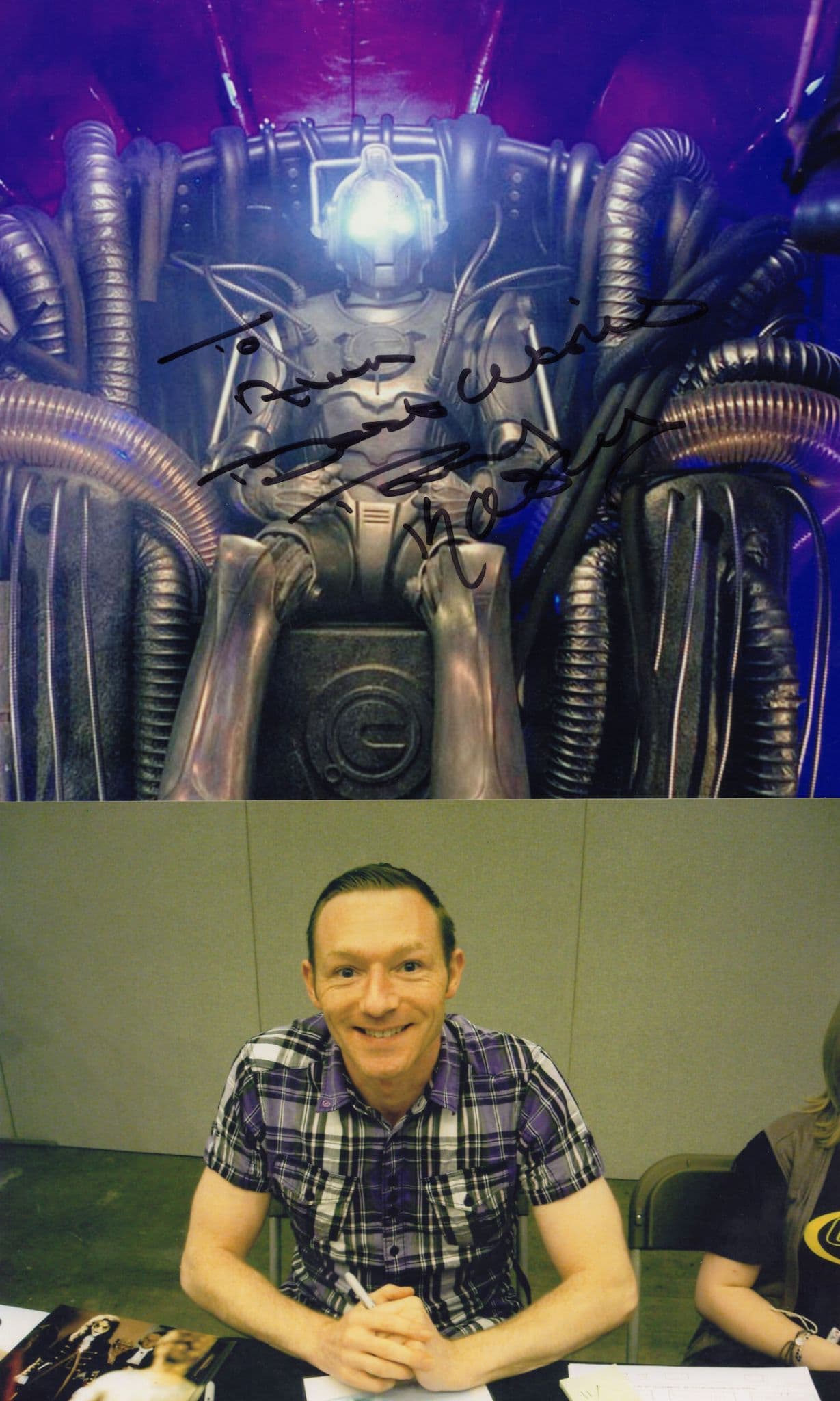 Paul Kasey Dr Who Ultimate 10x8 Hand Signed & COA 2x Photo s