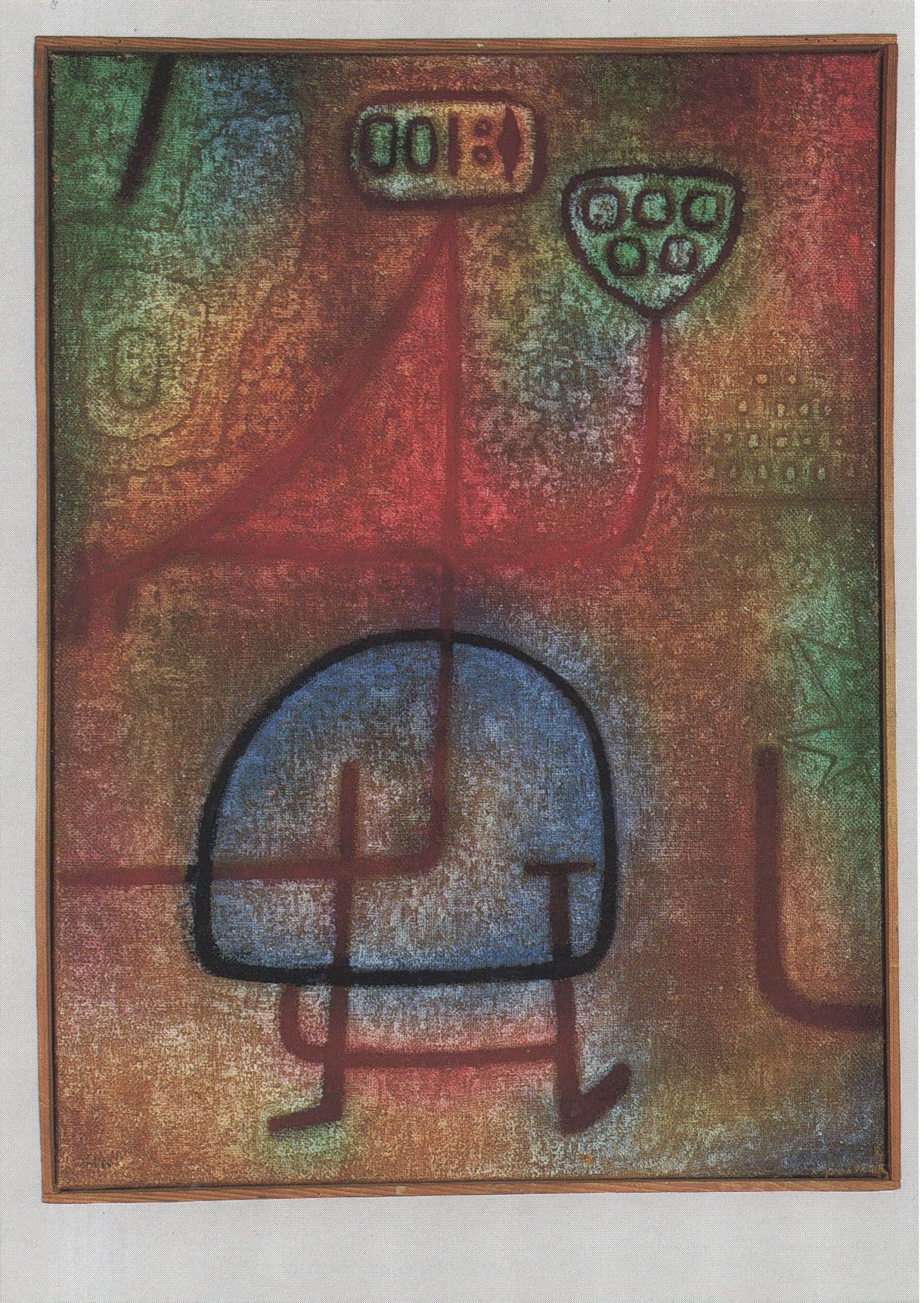 Paul Klee A Homely Ghost Painting Postcard