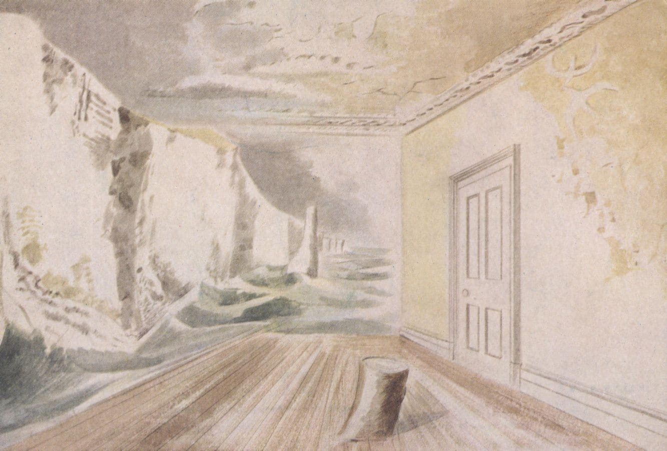Paul Nash The Empty Room Painting Postcard