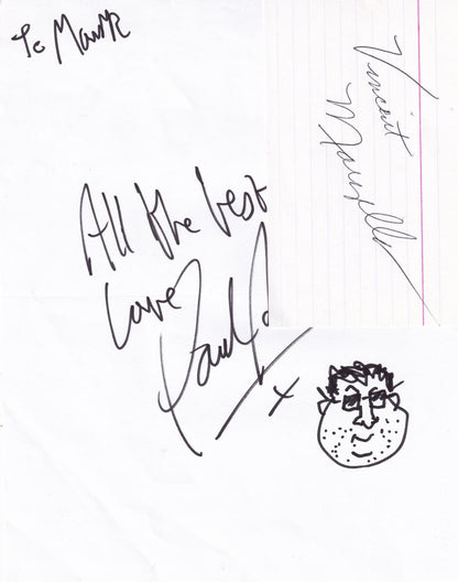 Paul Putner & Vincent Marzello Little Britain US President 2x Autograph s