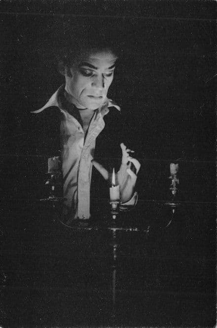 Paul Scofield as Hamlet Shakespeare Stratford Play Old Theatre Postcard