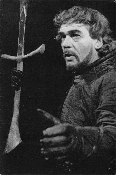 Paul Scofield as Macbeth Shakespeare Play Old Aldwych Theatre Postcard