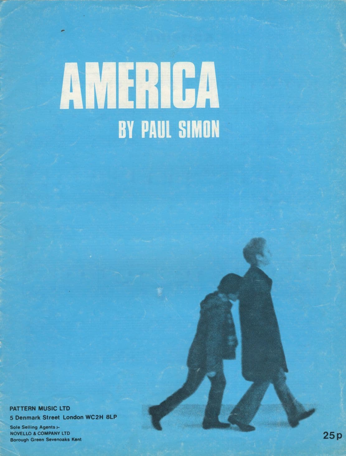 Paul Simon America Rare UK Sheet Music