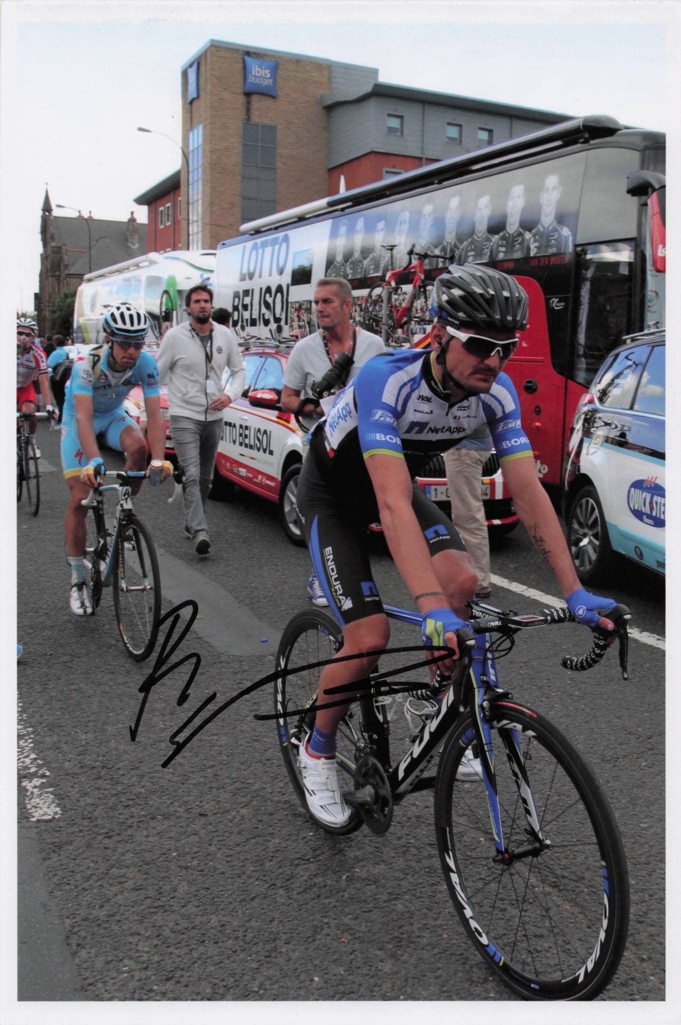 Paul Voss German Cycling 2014 Tour De France 12x8 Hand Signed Photo