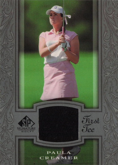 Paula Cramer First Tee SP 2005 Golf Upper Deck Relic Shirt Card