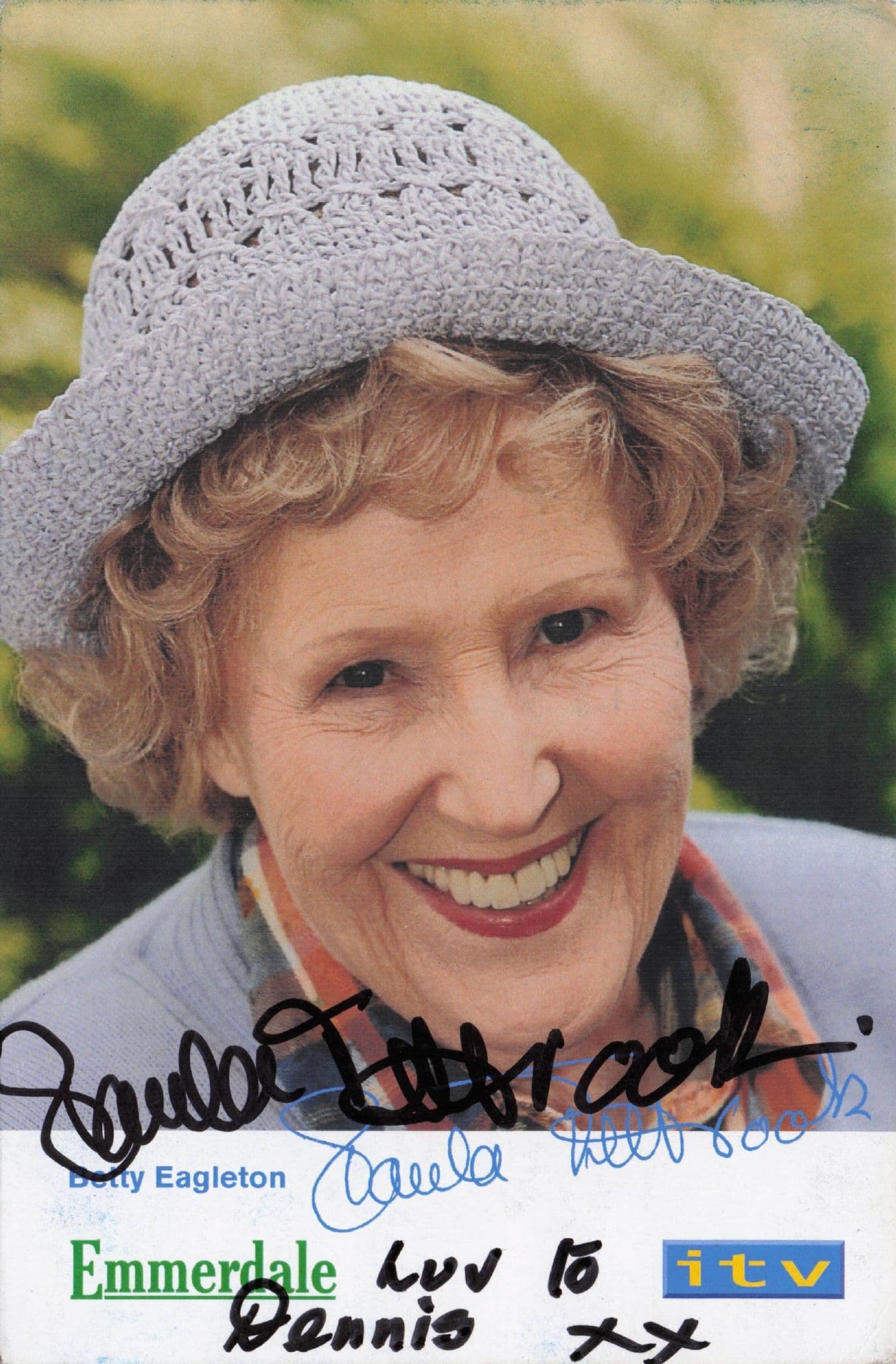 Paula Tilbrook as Betty Eagleton Emmerdale Hand Signed Card Photo