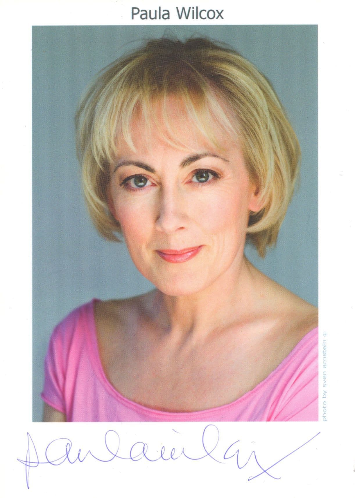 Paula Wilcox Coronation Street Hand Signed Photo