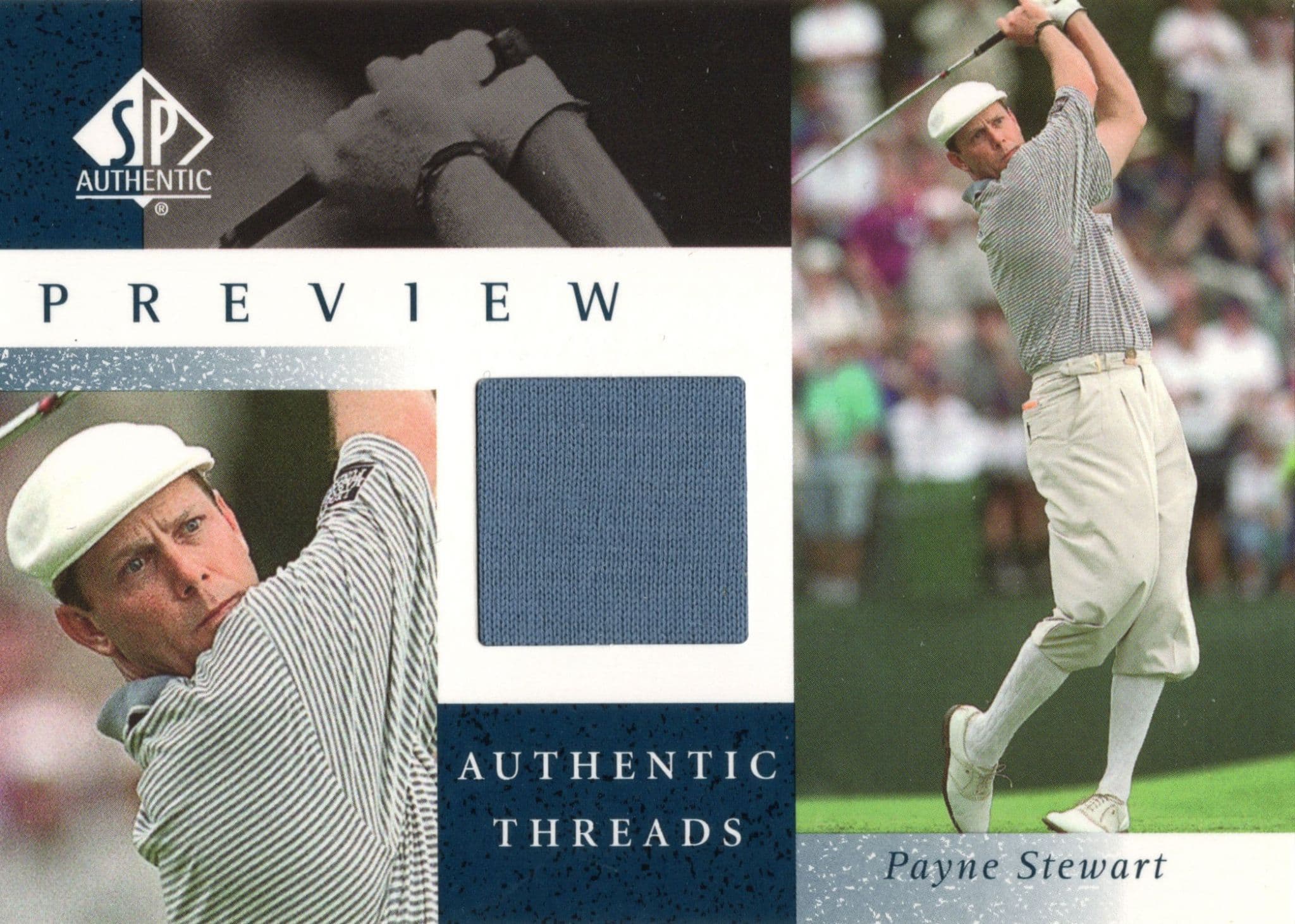 Payne Stewart 2001 Upper Deck Worn Shirt Golf Tour Rare Limited Threads Card