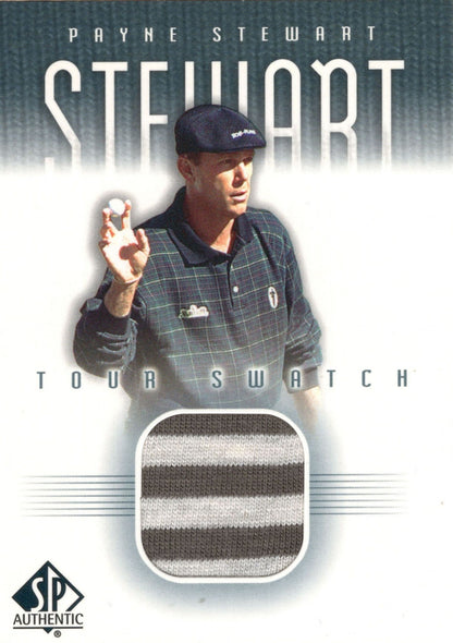 Payne Stewart Upper Deck Worn Tour Swatch Shirt Golf Rare Card