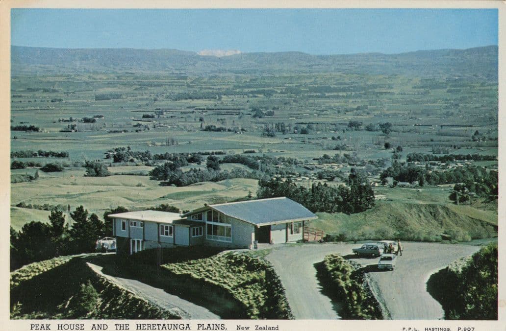 Peak House Heretaunga Plains Hawkes Bay New Zealand Postcard