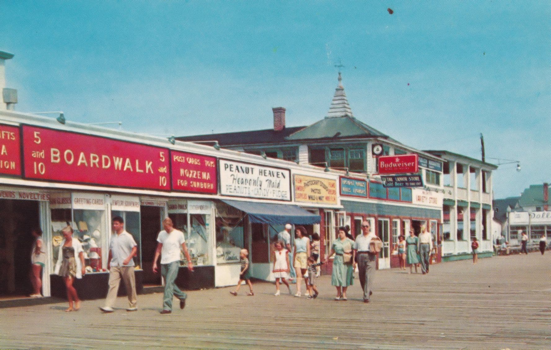 Peanut Heaven Nuts Store Rehoboth Beach Delaware 1960s American Postcard
