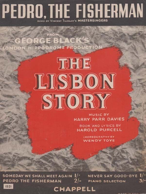 Pedro The Fisherman The Lisbon Story 1940s Sheet Music
