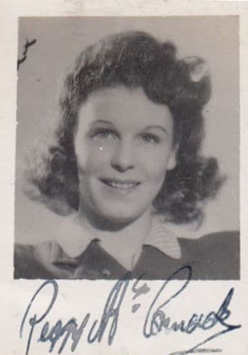 Peggy McCormack of He Found A Star WW2 Movie with Vic Oliver Hand Signed Photo