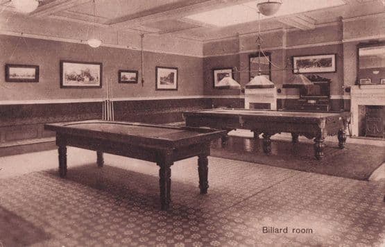 Pegwell Bay Working Mans Social Club Billiard Room Kent Postcard
