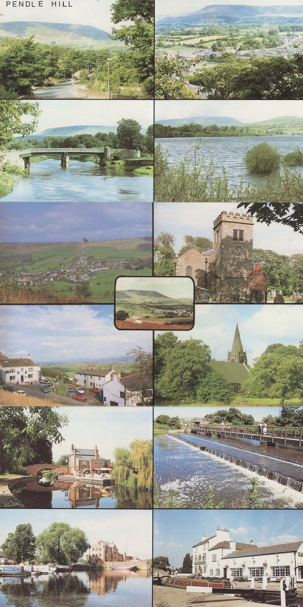 Pendle Hill Lancashire 12 Rare Photo Views 3x Postcard s