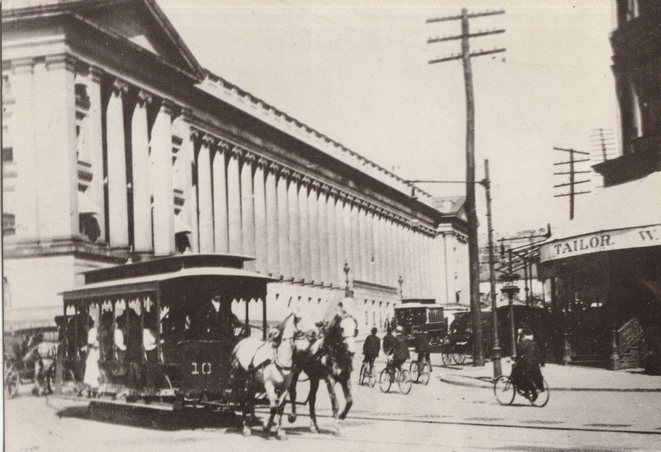 Pennsylvania 15th Street in Victorian 1800s USA Tailor Shop Postcard
