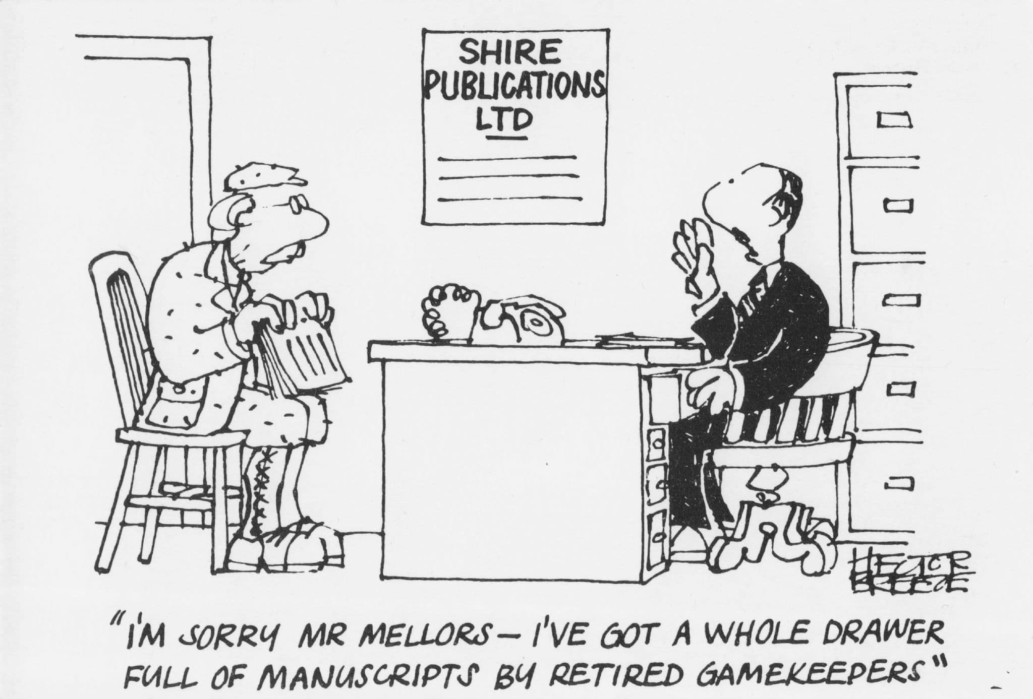 Pensioner Shire Publications Retired Gamekeeper OAP Comic Postcard