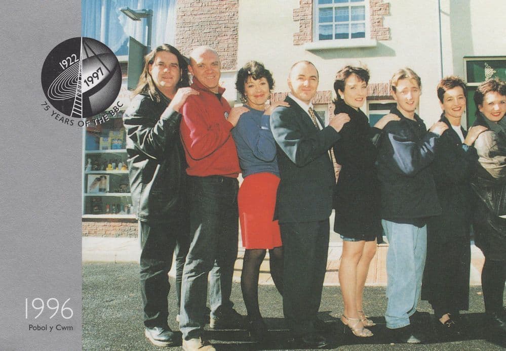People Of The Valley BBC Welsh Soap Opera TV Show Advertising Postcard