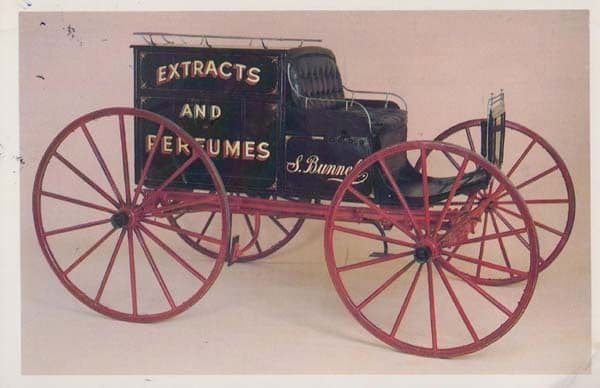 Perfume & Extracts Van Advertising Transport American Wagon Connecticut Postcard