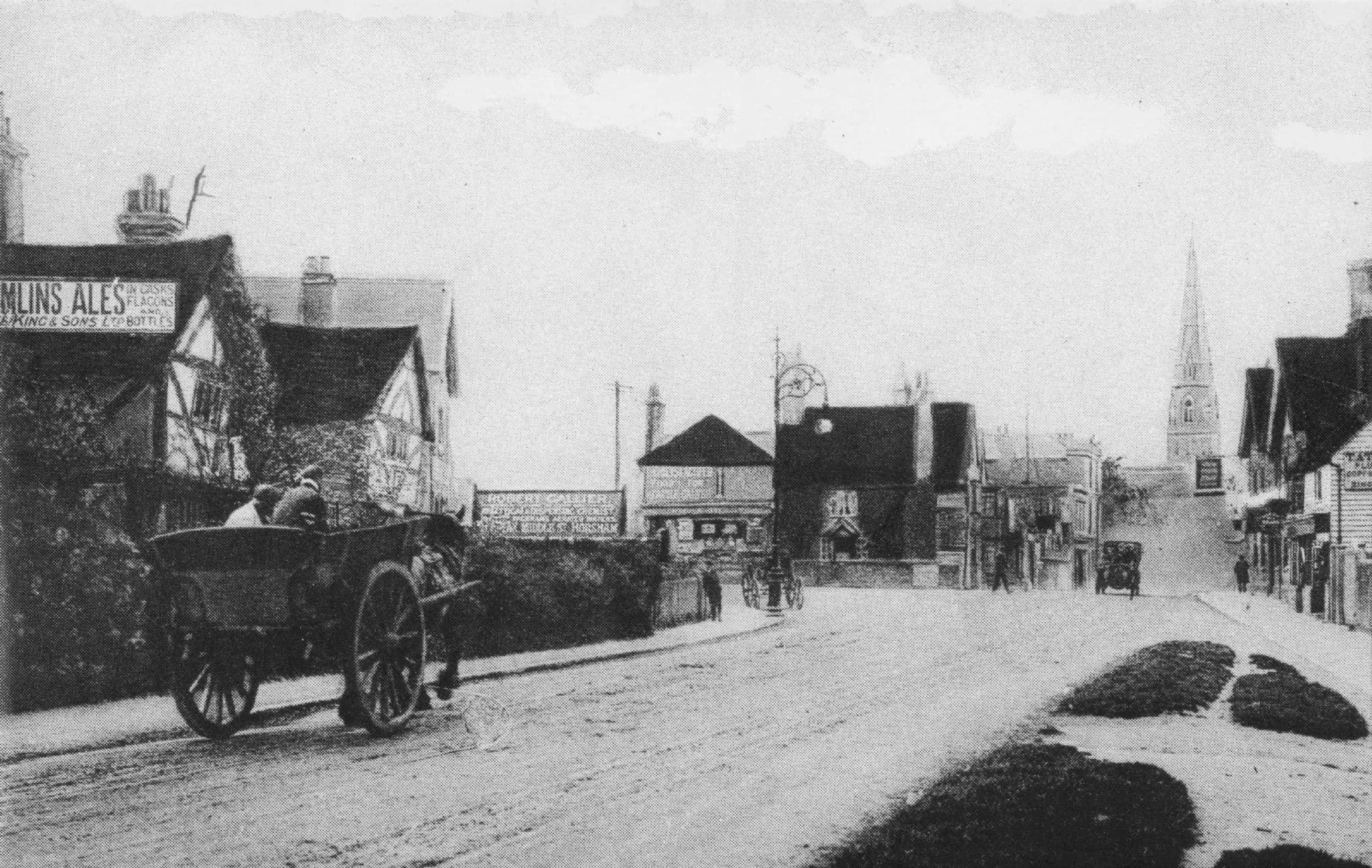 Perry Place 1903 North Street Horsham Sussex Postcard