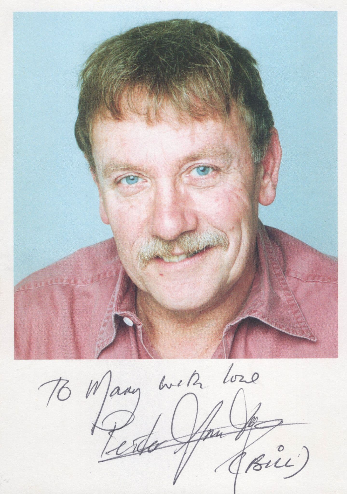 Peter Armitage Bill Webster Hand Signed Coronation Street Autograph