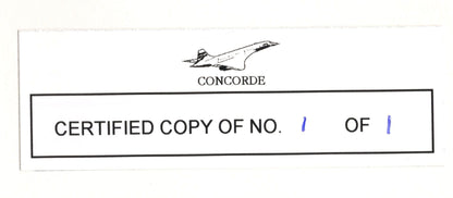 Peter Baker & Robert Woodcock French Anglo Concorde LTD TO 1 Hand Signed FDC