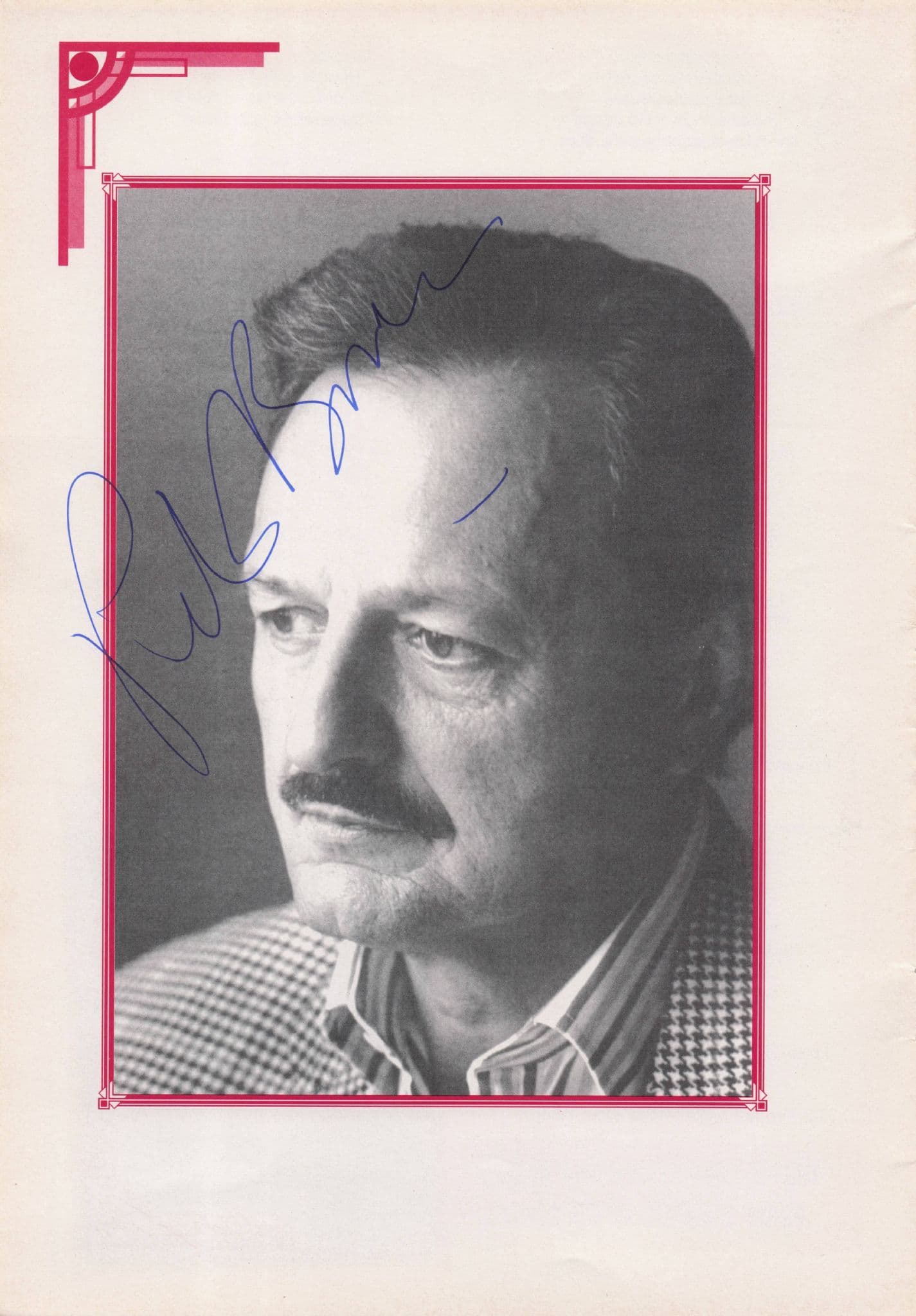 Peter Bowles Rumpole Of The Bailey Hand Signed Theatre Page