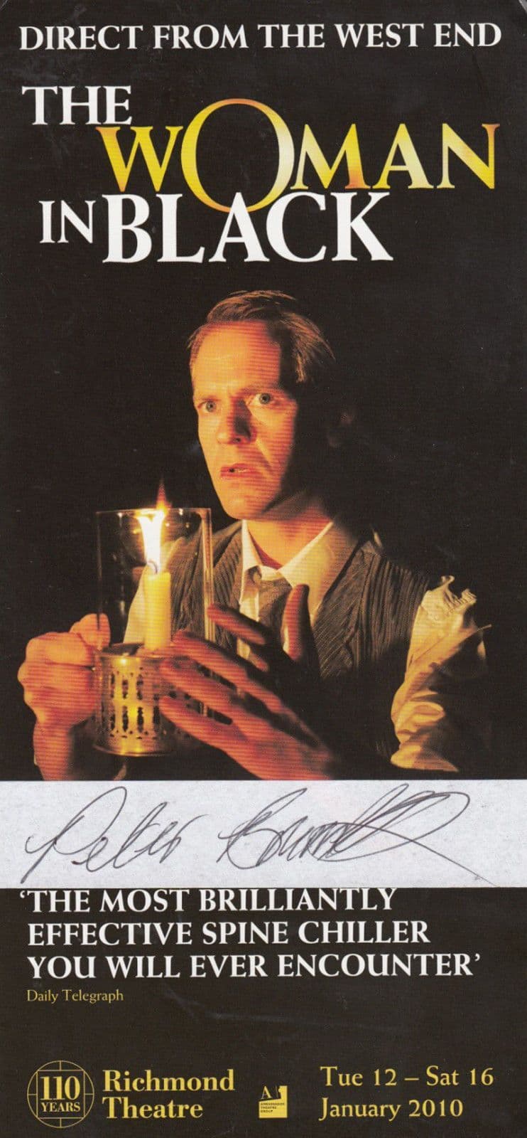 Peter Bramhill The Woman In Black Hand Signed Theatre Flyer